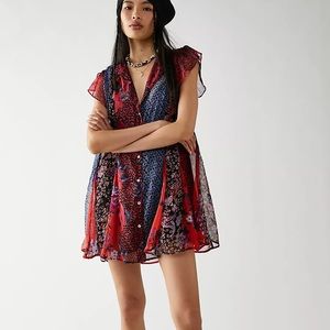 Free People Toni Printed Mini Dress